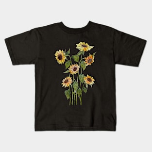 Sunflowers Watercolour Kids T-Shirt